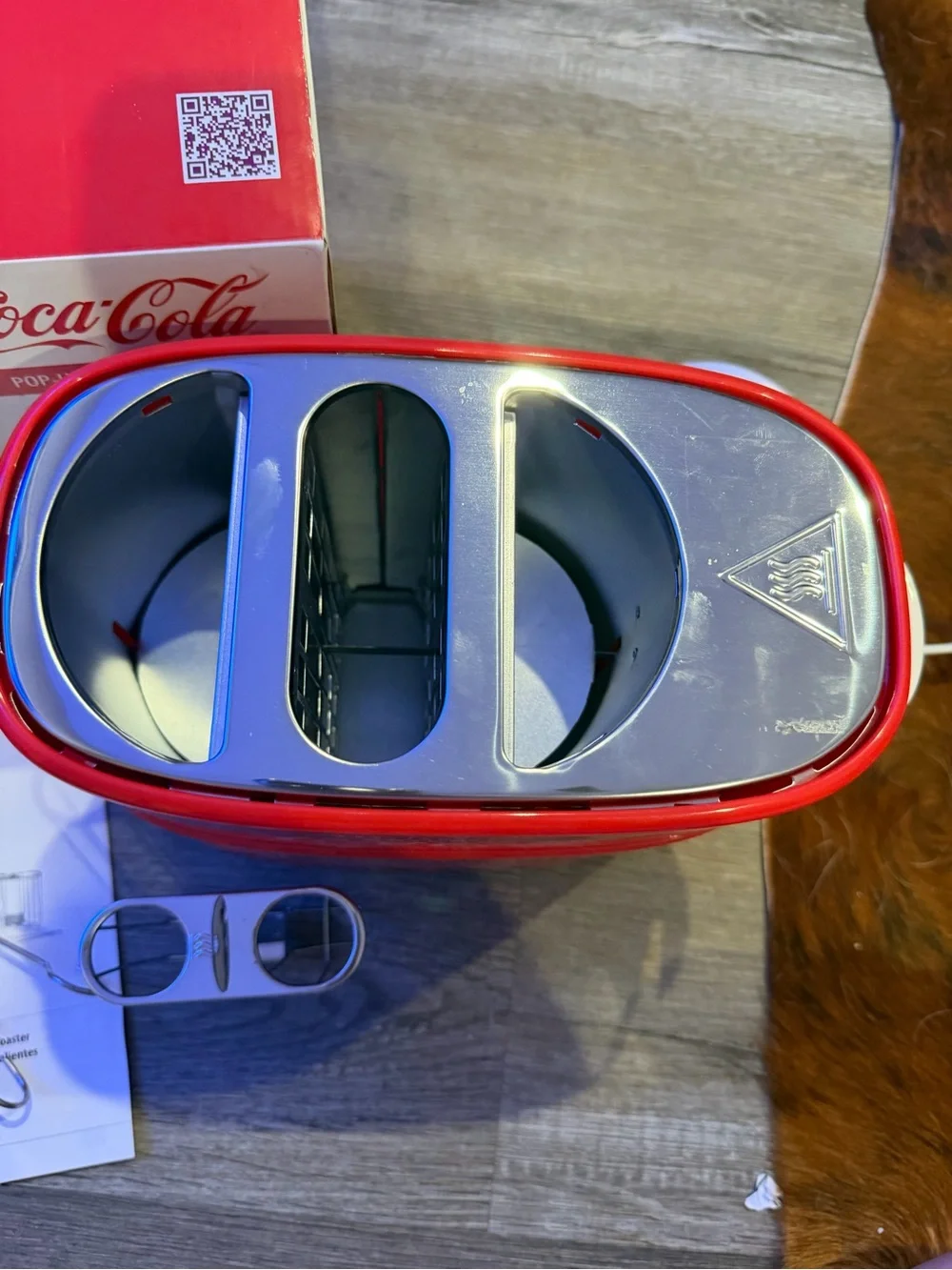 Coca-Cola Red Pop-Up Hot Dog Toaster with Classic Logo
